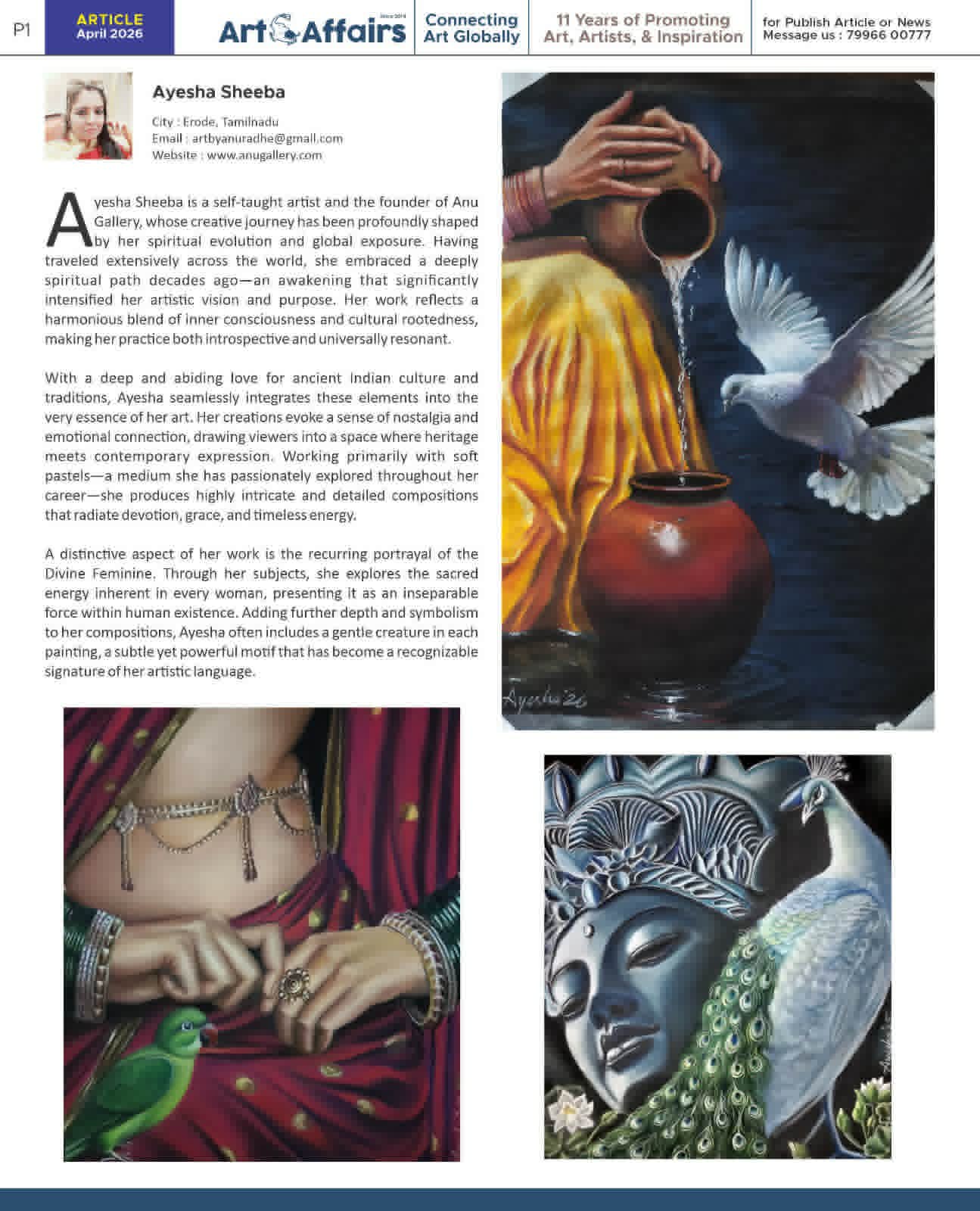 Media feature page 1 from April 2026 article